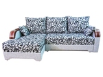 Угловой диван Каламбур 3 с накладными подлокотниками в Геленджике