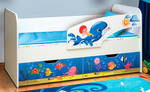 Кровать детская с фотопечатью Дельфин ЛДСП в Геленджике